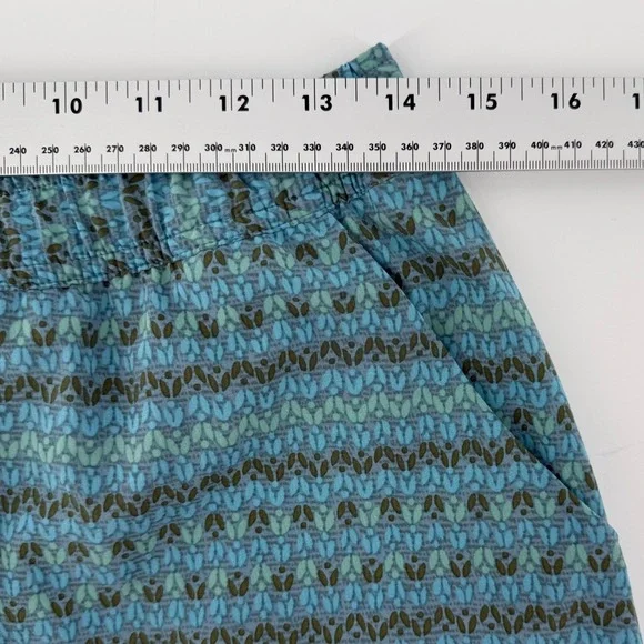 Toad & Co Athletic Skort Womens Small Teal Gray Geometric Print Active Skirt - Picture 6 of 7